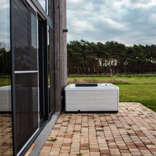 Whirlpool zum Aufstellen - INTENS SUITE - Alpha Wellness Sensations - rechteckig / Viersitzer / galvanisiertem Stahl