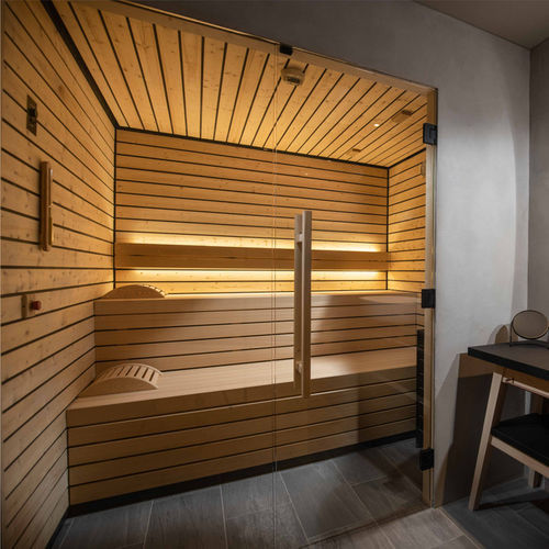 Finnische Sauna - SCHRUNS - Alpha Wellness Sensations - für Privatgebrauch / Holz / Hartglas