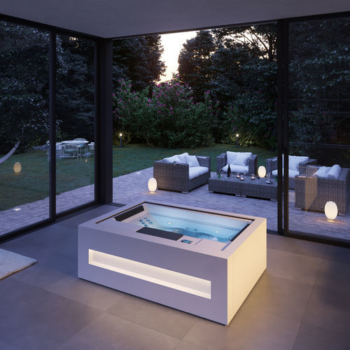 Whirlpool zum Aufstellen - INTENS HOME - Alpha Wellness Sensations - rechteckig / Viersitzer / galvanisiertem Stahl