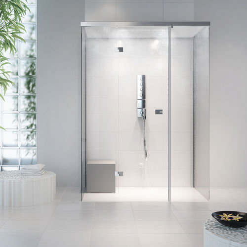 Sicherheitsglasscheibe - SHAPES - Cleopatra World of Wellness - für Tür / grau / flach