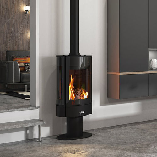 Holz-Kaminofen - CHAMAS - GODIN export - 7 kW / auf Füßen / modern