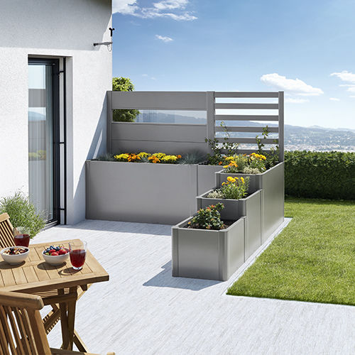 Pflanzkübel / galvanisiertem Stahl - DaVinci® - Biohort GmbH - rechteckig / quadratisch / modulierbar