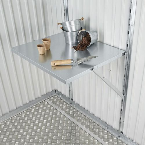 Moderner Tisch - Biohort GmbH - galvanisiertem Stahl / Gestell aus galvanisiertem Stahl / rechteckig