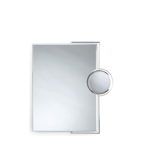 Wandmontierter Spiegel für Badezimmer - E-83 - Uraldi - modern / rechteckig / silberfarben