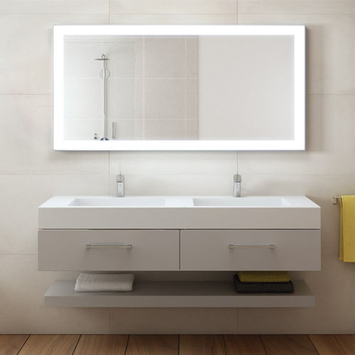 Wandmontierter Spiegel für Badezimmer - E79 - Uraldi - modern / rechteckig / quadratisch