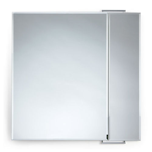 Wandmontierter Spiegel für Badezimmer - E-84D - Uraldi - modern / rechteckig / silberfarben
