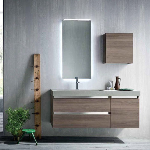Wandhängender Waschtisch-Unterschrank - QB53 - IDEAL BAGNI - Holz / modern