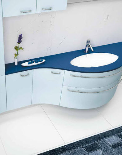 Wandhängender Waschtisch-Unterschrank - AV10  - IDEAL BAGNI - Holz / modern / lackiert