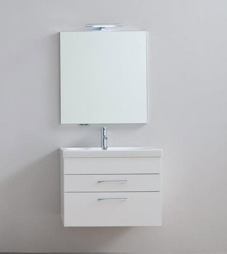 Wandhängender Waschtisch-Unterschrank - DEPTH 50 : W.70 - IDEAL BAGNI - Holz / modern / mit Schubladen