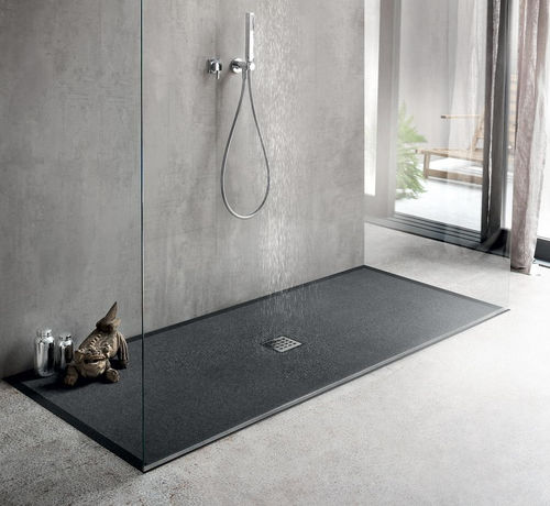 Rechteckige Duschwanne - MARTINI PIETRA - IDEAL BAGNI - zum Aufstellen / Marmor