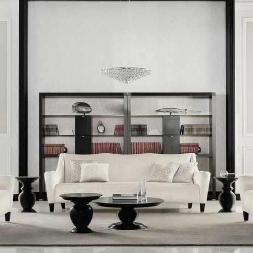 Sofa / Art Deco - ANDREJ - Opera contemporary - Samt / weiß / Holz