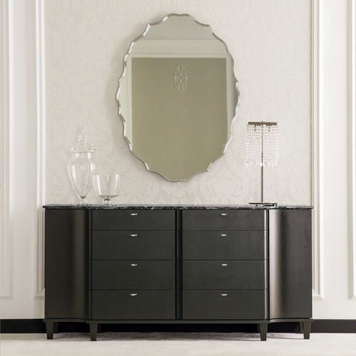 Modernes Sideboard - DESIRE - Opera contemporary - Holz / Marmor / schwarz