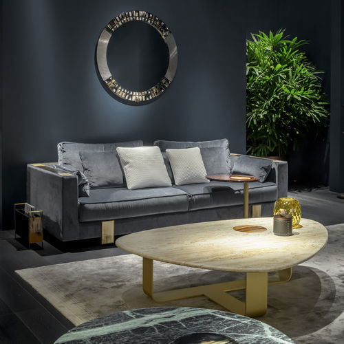 Moderner Couchtisch - DEMETRA - Arcahorn - Marmor / Travertin / Gestell aus Metall