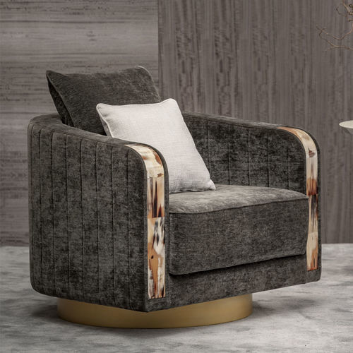 Moderner Sessel - AFRODITE - Arcahorn - Stoff / Holz / mit Kissen