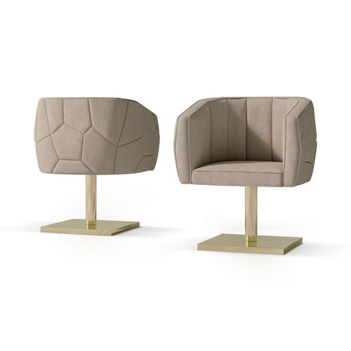 Moderner Stuhl - ART. 7519 - CARPANESE HOME - für den Innenraum / Stoff / Leder