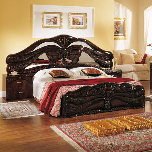 Doppelbett - SILVIA - Ben Company srl Industria Mobili - Stil / Kopfteil / Mahagoni