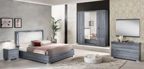 Doppelbett - NICOLE PADDED EUR - Ben Company srl Industria Mobili - modern / Polster / gepolstertes Kopfteil