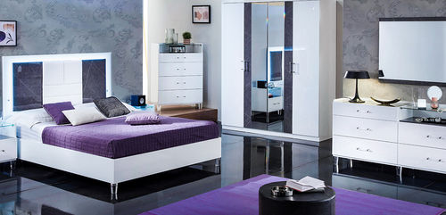 Doppelbett - CRISTAL USA - Ben Company srl Industria Mobili - modern / Polster / Kopfteil