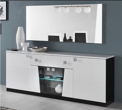 Modernes Sideboard - ELISA  - Ben Company srl Industria Mobili - Holzfurnier / weiß