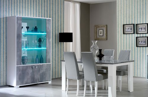 Klassischer Geschirrschrank - STELLA - Ben Company srl Industria Mobili - Zement