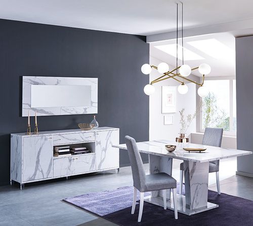 Modernes Sideboard - VITTORIA  - Ben Company srl Industria Mobili - Marmor / mit Schubladen / weiß