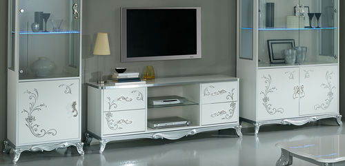 TV-Ständer / Stil - Ben Company srl Industria Mobili - mit Regal / Made in Italy / für Privatgebrauch