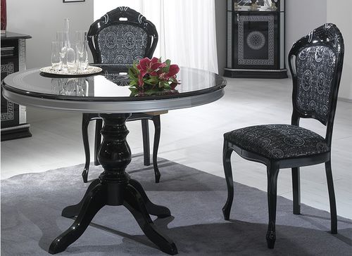 Stil-Esstisch - VENUS - Ben Company srl Industria Mobili - Holzfurnier / Gestell aus Holz / rund