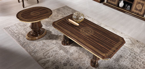 Stil-Couchtisch - VENUS - Ben Company srl Industria Mobili - Nussbaum / Gestell aus Nussbaum / rechteckig