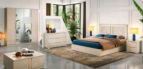 Bett / King Size - LUNA - Ben Company srl Industria Mobili - Queen Size / modern / Kopfteil