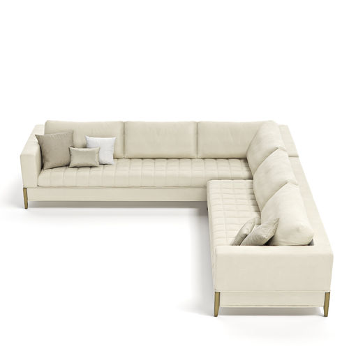 Ecksofa - OYSTER - Capital Collection - modern / Stoff / mit Kissen
