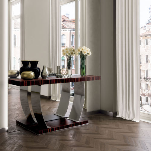 Moderner Konsolentisch - KARAMEL L-XL - Capital Collection - Holz / Gestell aus Metall / rechteckig