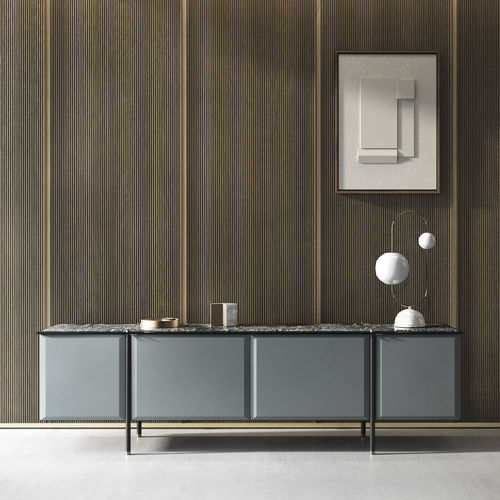 Modernes Sideboard - Tudor - Capital Collection - Holz / Marmor / mit Schwingtür