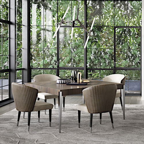 Moderner Esstisch - CARISMA Q - Capital Collection - Holz / Gestell aus Metall / quadratisch