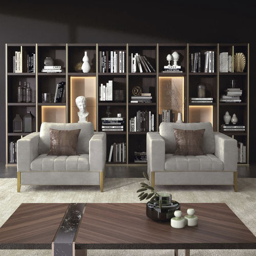 Moderner Sessel - OYSTER - Capital Collection - Stoff / Polyurethanschaum / Holz