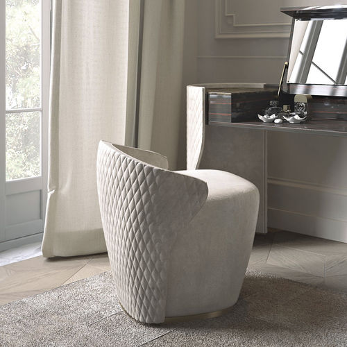 Modernes Sitzkissen - VORTEX S - Capital Collection - Stoff / Leder / rund