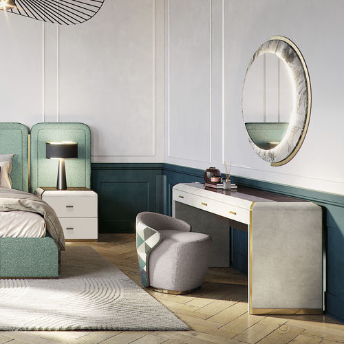 Moderner Konsolentisch - ORION - Capital Collection - Holz / Marmor / Leder