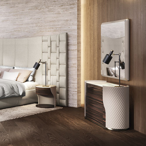 Moderne Kommode - JUBILEE - Capital Collection - Holz / Leder / Marmor
