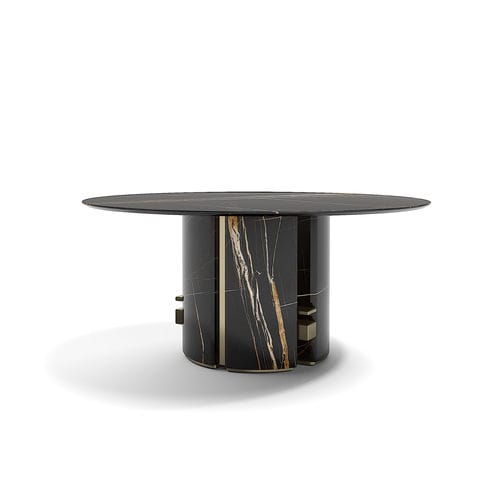 Moderner Tisch - Ercole - Capital Collection - Marmor / Gestell aus Marmor / rund