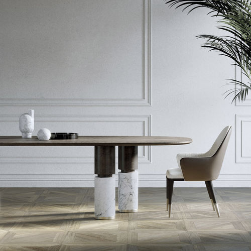 Moderner Stuhl - Adele - Capital Collection - für den Innenraum / Stoff / Gestell aus Holz