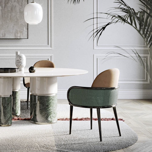 Moderner Stuhl - GALA - Capital Collection - für den Innenraum / Stoff / Gestell aus lackiertem Holz