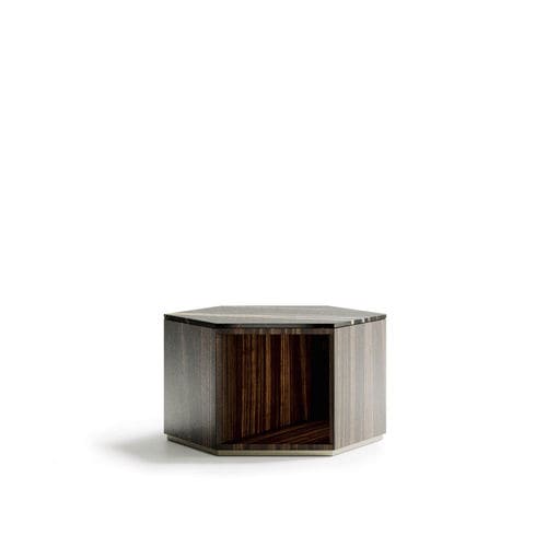 Moderner Couchtisch - Dedalo - Capital Collection - Holz / Marmor / Gestell aus Metall
