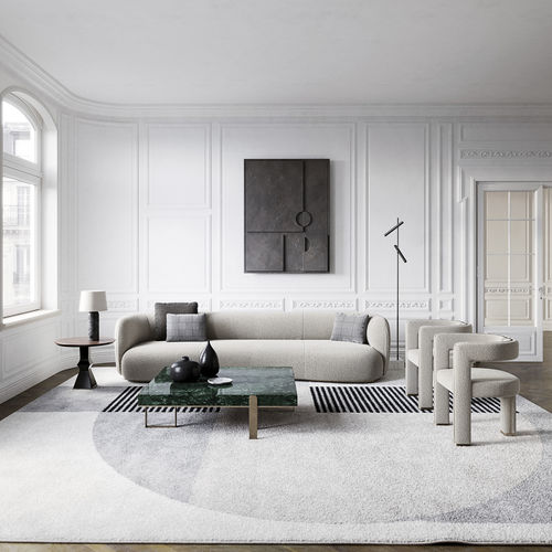 Halbrundes Sofa - Cloud - Capital Collection - modern / Stoff / Leder