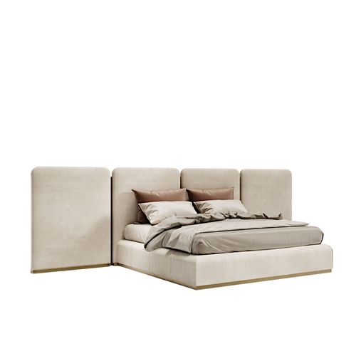 Doppelbett - Orion XL - Capital Collection - modern / Polster / Kopfteil