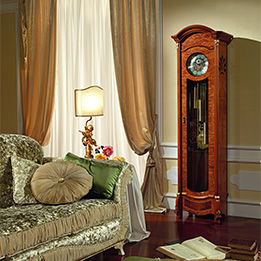 Klassische Uhr - PRESTIGE - Casa +39 Arte & Stile - bodenstehend / Holz / für den Innenraum