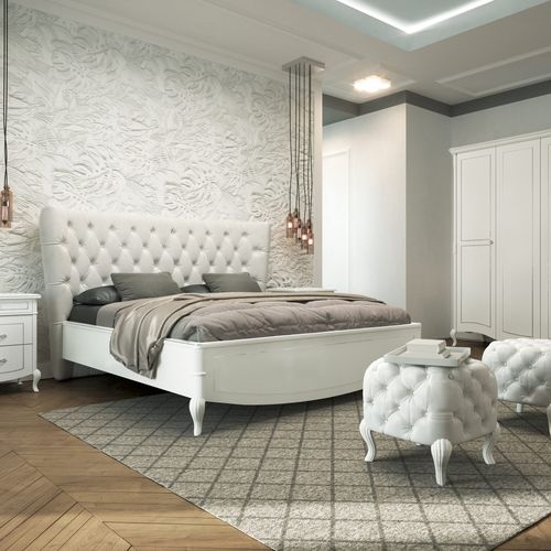 Doppelbett - PRESTIGE 2 - Casa +39 Arte & Stile - Stil / Kopfteil / lackiertes Holz