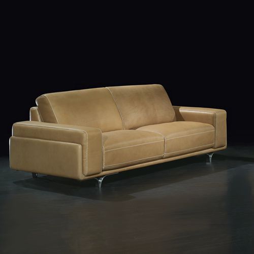 Modernes Sofa - METROPOLITAN - Cattaneo Fratelli snc di BrunoVirginio & C. - Leder / Zweisitzer / 3 Plätze