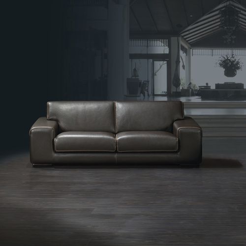 Modernes Sofa - SKYLINE - Cattaneo Fratelli snc di BrunoVirginio & C. - Leder / Zweisitzer / 3 Plätze