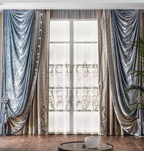 Einfarbiger Vorhang - ETOILE  - Chicca Orlando srl - Motiv / Samt / Satin