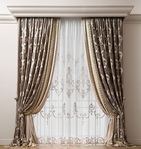 Motiv-Vorhang - PRESTIGE ALLOVER  - Chicca Orlando srl - Samt
