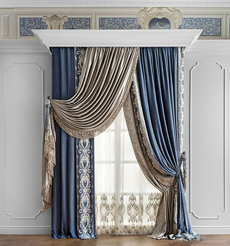 Motiv-Vorhang - ROYAL MODEL SOLO BALZA - Chicca Orlando srl - Samt / Seide